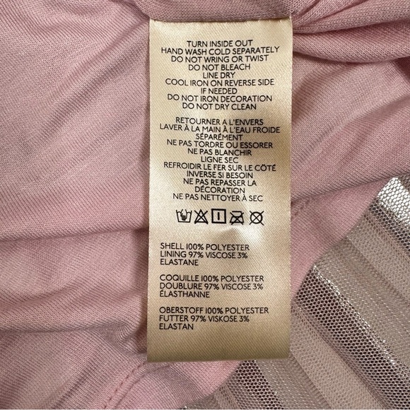 NWT ANTHROPOLOGIE Metallic Pleated Top w/ Ruffle Cap Sleeves PINK-SILVER /MEDIUM - Picture 15 of 16